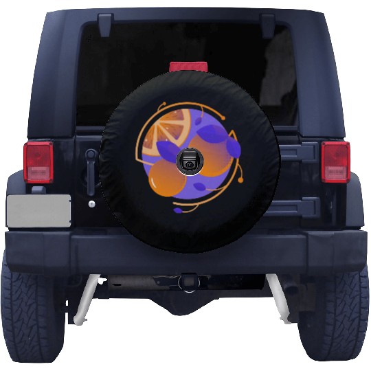 Orange Fruit Spare Tire Covers