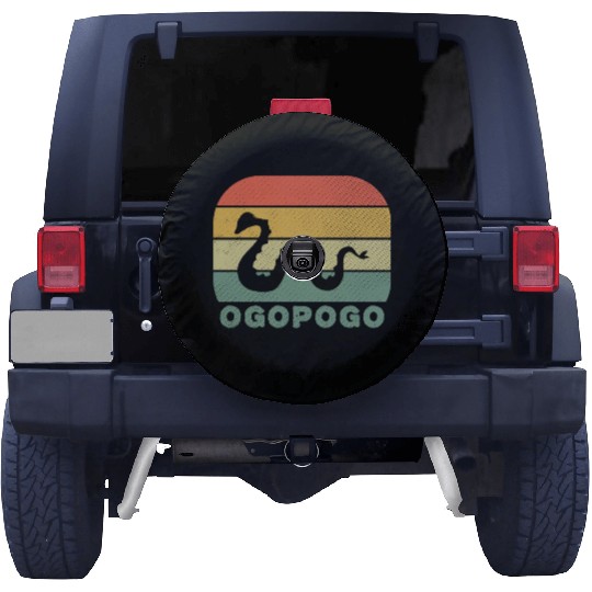 Ogopogo Retro Lake Monster Cryptid Spare Tire Covers