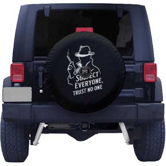 Suspect Everyone, Trust No One - Perfect Murder Spare Tire Covers