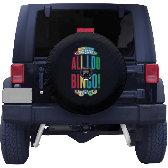 All I Do Is Yell Bingo Professional Caller Spare Tire Covers