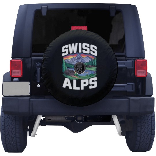 Swiss Alps Switzerland. Spare Tire Covers