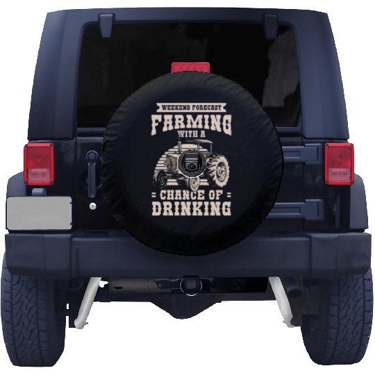 Farmer Demonstrating Harvest Spare Tire Covers