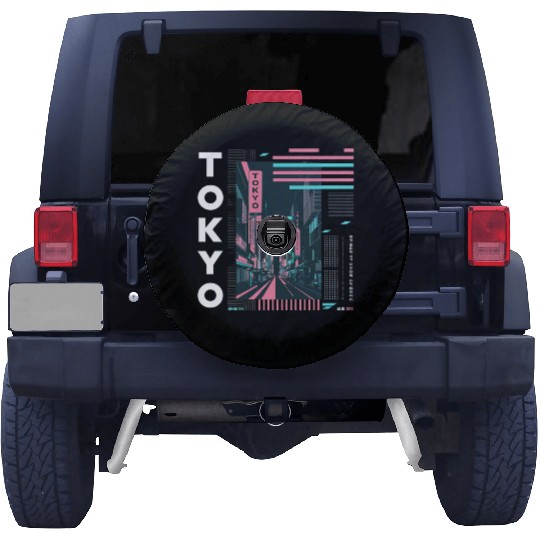 Neon Streets of Tokyo Spare Tire Covers