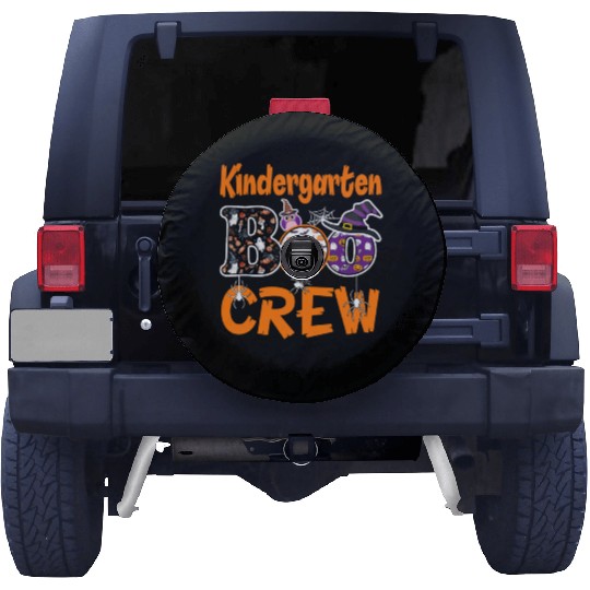 Kindergarten Boo Crew Teacher Student Halloween Spare Tire Covers