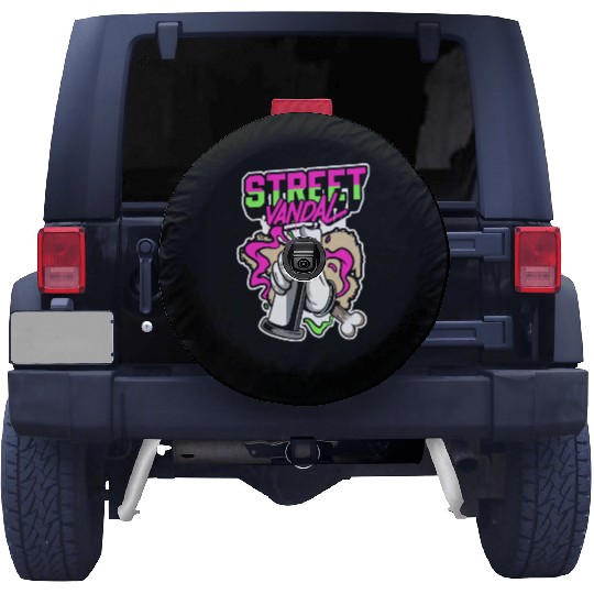 Street Art Spray Can Streetwear Spare Tire Covers