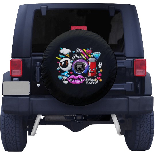 Graffiti Sprayer Breakdance Painting Spare Tire Covers