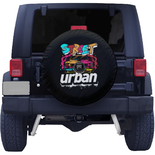 Graffiti Sprayer Rap Cool Spare Tire Covers
