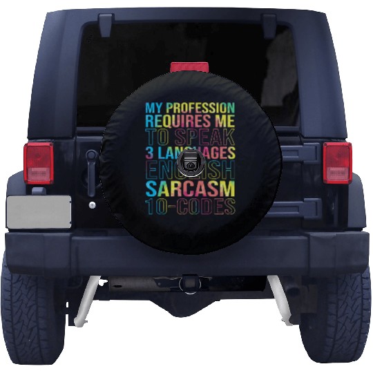 Retro Colorful Medical Biller Medical Coder Spare Tire Covers