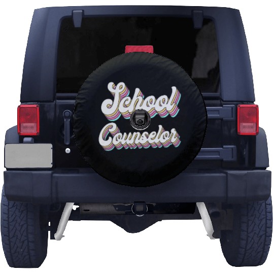 School Counselor Retro 80s 90s Spare Tire Covers