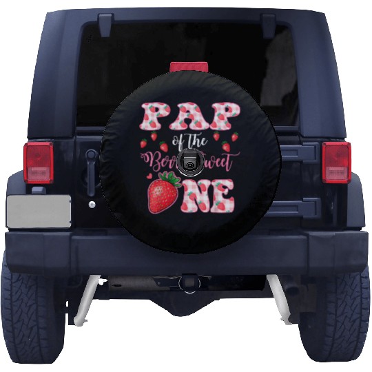 Pap Of The Berry Sweet One Strawberry First Birthd Spare Tire Covers