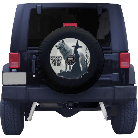Spooky Mom To Be Baby Announcement Spare Tire Covers