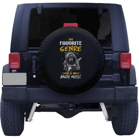 Metalhead Art for Trash Metal Fan Spare Tire Covers