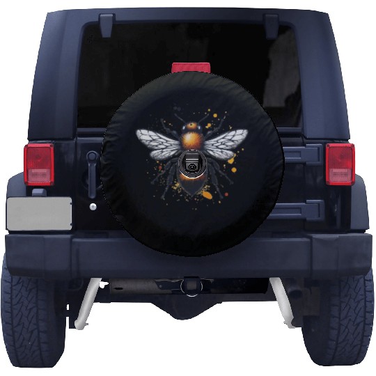 Honey Bee Insect Art Spare Tire Covers