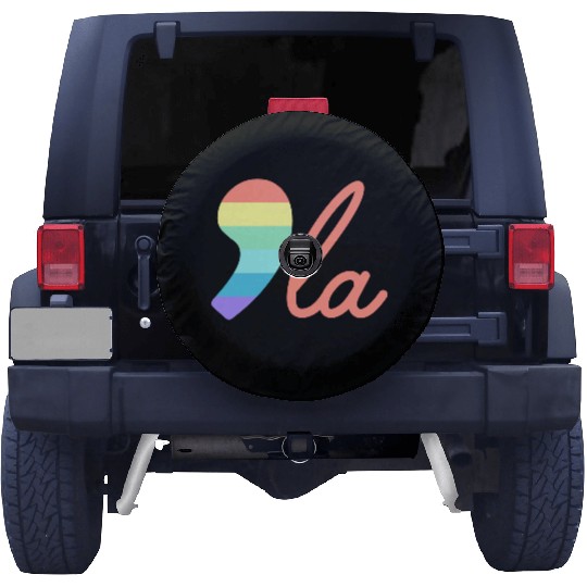 Comma La Kamala Harris Rainbow Election 2024 Spare Tire Covers