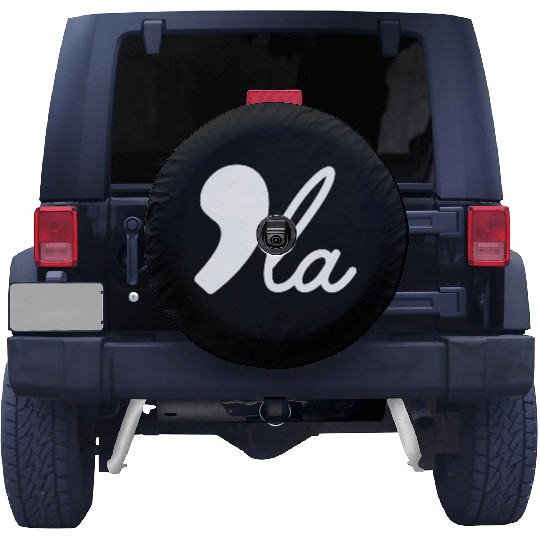 Comma La Kamala Harris White Election 2024 Spare Tire Covers