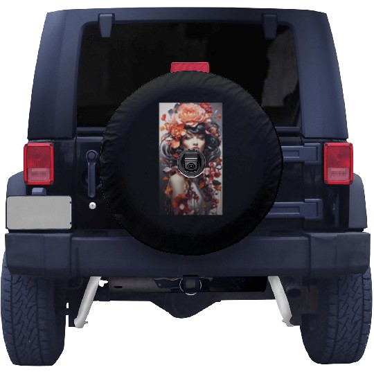 Girl with Flower Collection Spare Tire Covers