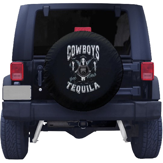 Cowboys and Tequila - Cowgirl Spare Tire Covers