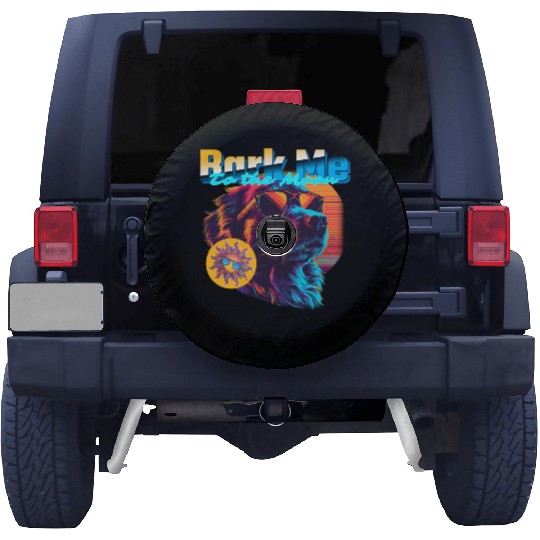 Funny "Bark Me To The Moon" Spare Tire Covers