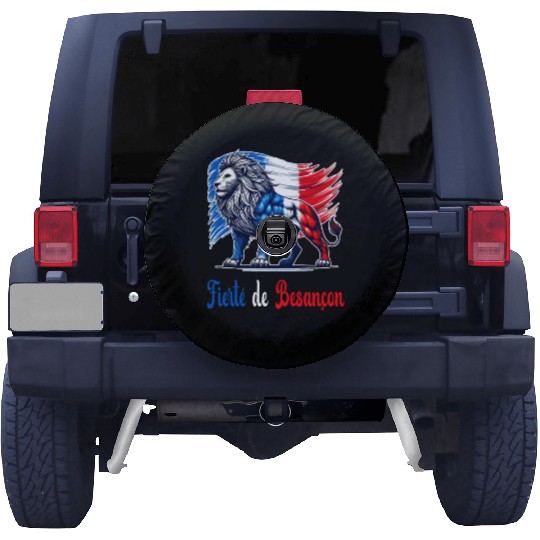The pride of Besançon flag design Spare Tire Covers