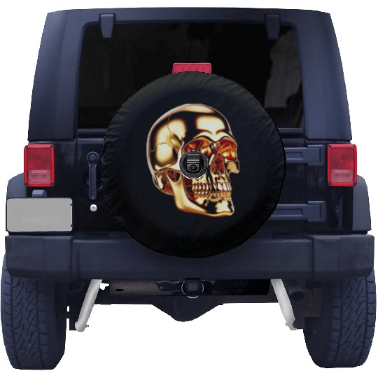 Golden Skull of Fortune Spare Tire Covers