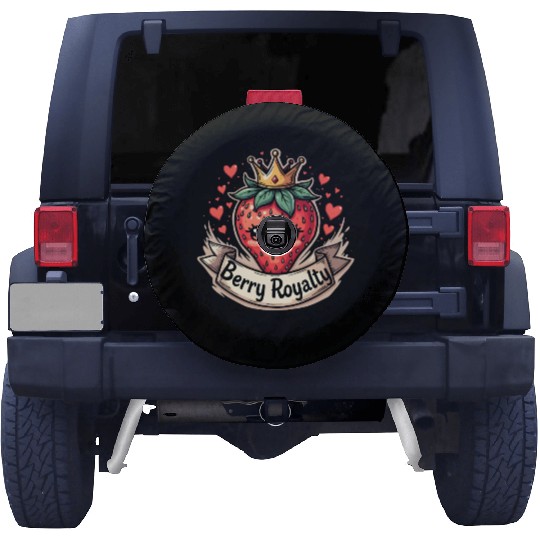Cute Berry Royalty Adorable Cartoon Fruit Crown Spare Tire Covers