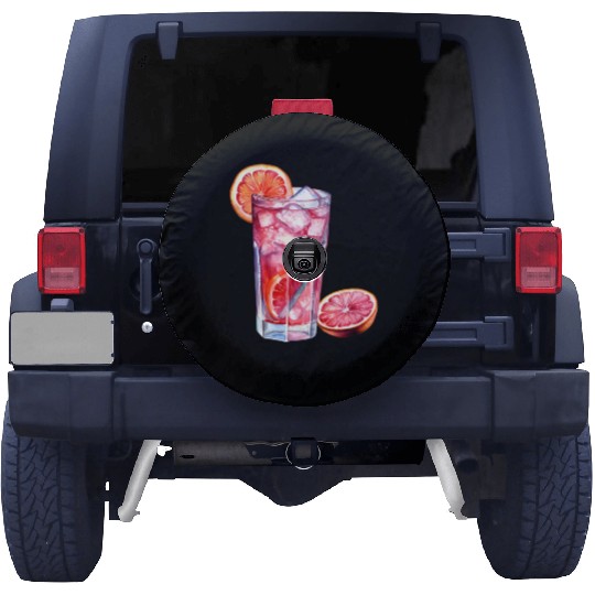 Grapefruit Citrus Cocktail Spare Tire Covers