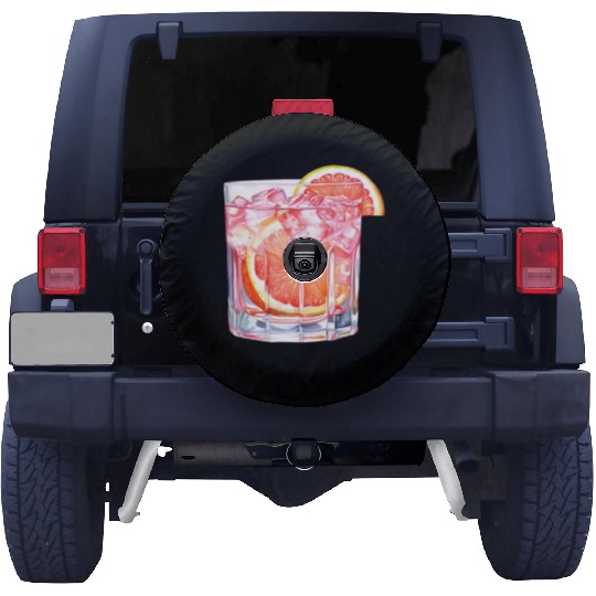 Grapefruit Citrus Cocktail Spare Tire Covers