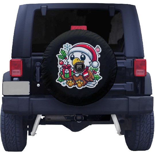 Eagle's Christmas Flight Spare Tire Covers