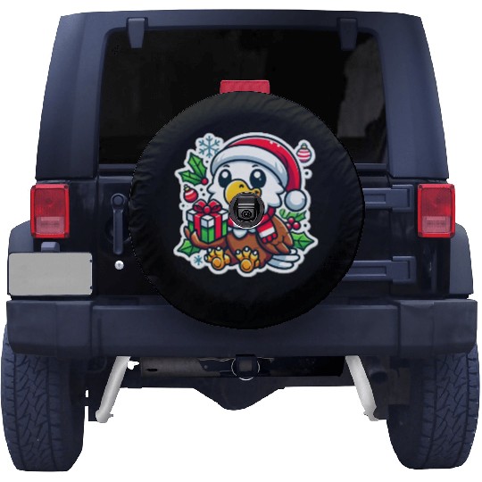 Eagle's Christmas Flight Spare Tire Covers