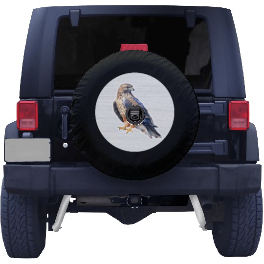 Hawk Watercolor Drawing Spare Tire Covers