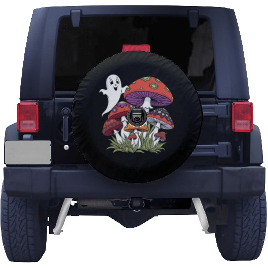Spare Tire Covers mushrooms halloween