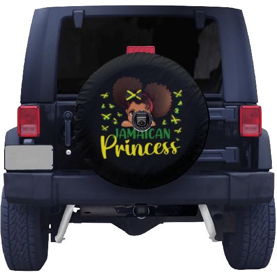 Jamaica Princess Flag for Girls Jamaican Pride Spare Tire Covers