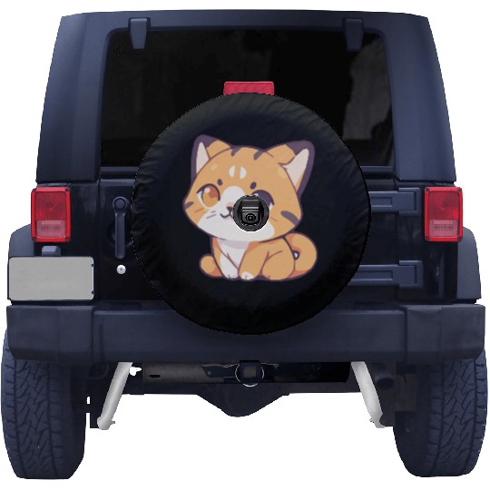 Meow Series: Laid-Back Ginger Spare Tire Covers