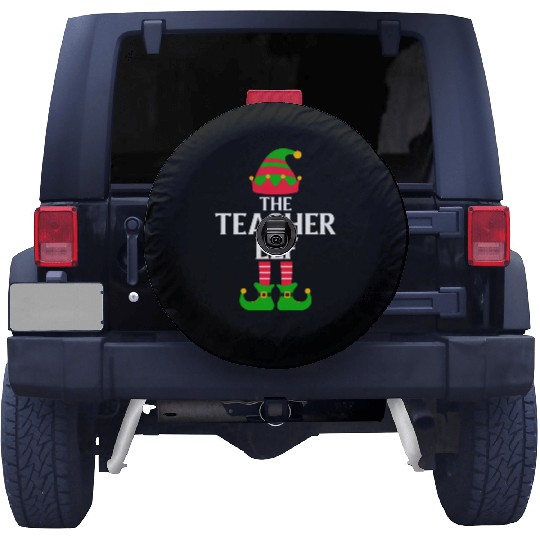The Teacher Elf Christmas Spare Tire Covers