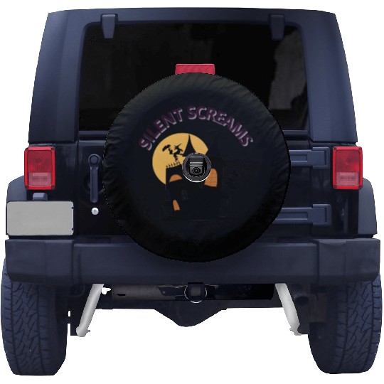 Whispers of the Haunted House Design Spare Tire Covers