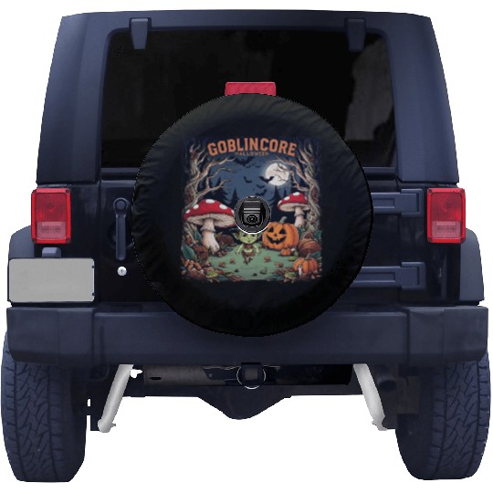 Halloween goblincore enchanted forest goblin Spare Tire Covers