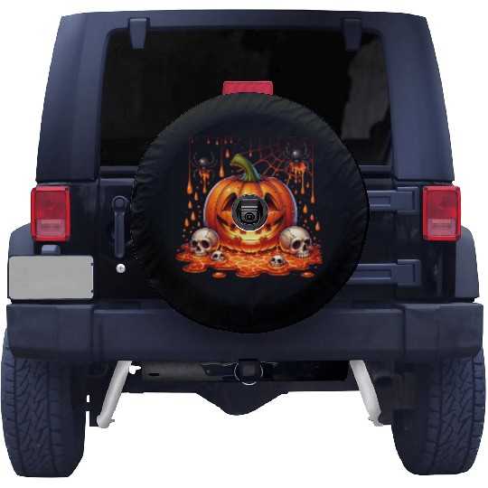 happy halloween Spare Tire Covers