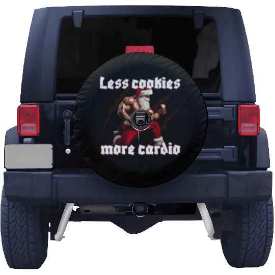 Muscle Santa Spare Tire Covers – Christmas Workout Apparel