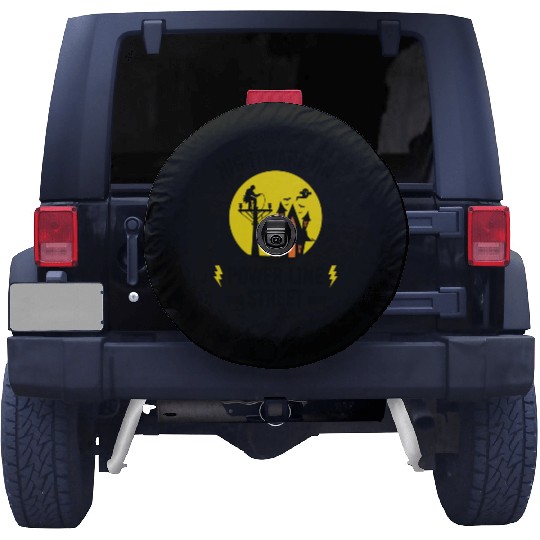 Nightmare on Power Line Street – Lineman Halloween Spare Tire Covers