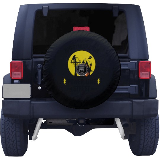 Nightmare on Power Line Street – Lineman Halloween Spare Tire Covers