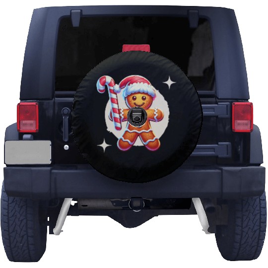 Gingerbread Man Christmas Cheer Spare Tire Covers