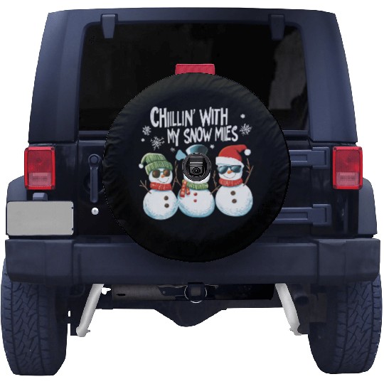 Chillin' with My Snowmies Spare Tire Covers