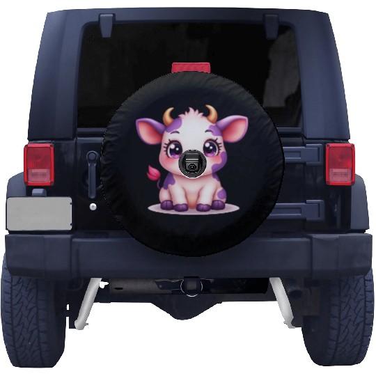 blueberry cow Gift unique Spare Tire Covers