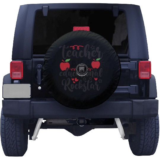 Teacher AKA education rockstar Spare Tire Covers