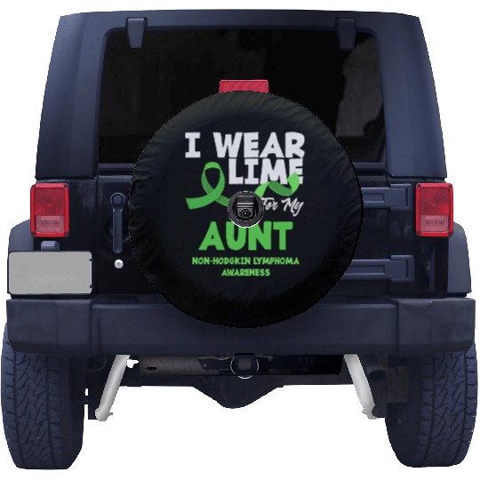 Non-Hodgkin Lymphoma Awareness Wear Lime Aunt Spare Tire Covers