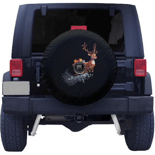 Flying Reindeer Spare Tire Covers
