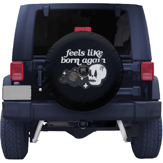 Feels Like Born Again - Cosmic Skull Graphic Sweat Spare Tire Covers