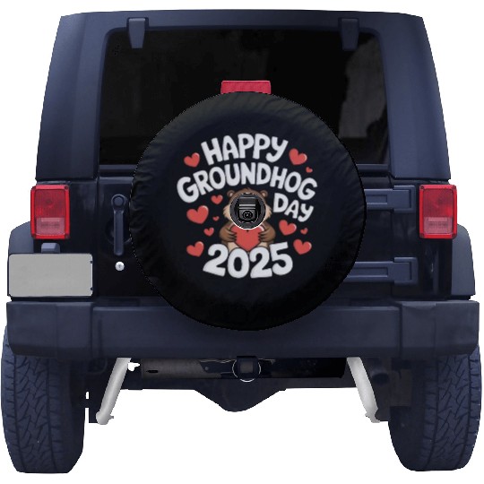 Happy Groundhog Day Spare Tire Covers