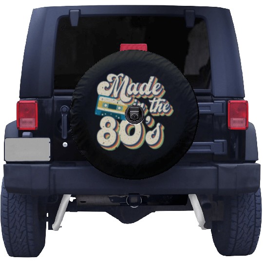 Retro 80s Style design Perfect for Nostalgia Fans Spare Tire Covers