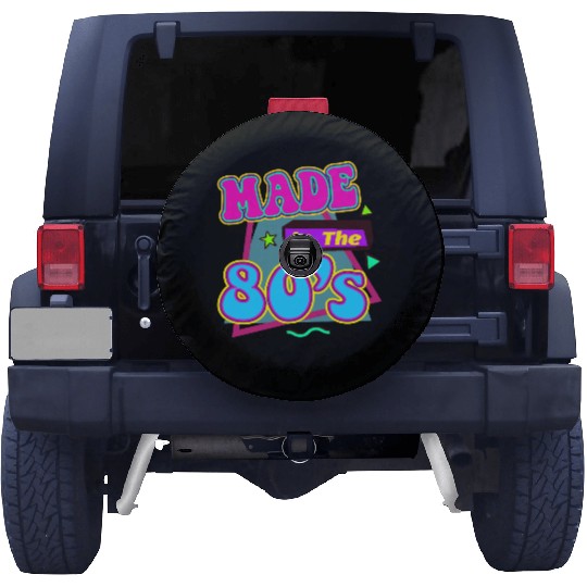 Retro 80s Style design Perfect for Nostalgia Fans Spare Tire Covers